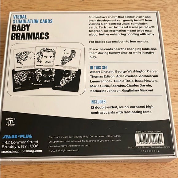 Baby Brainiacs Visual Stimulation 12 Cards - Picture 2 of 4